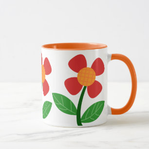 Mopshond bloem koffiemok mok