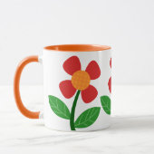 Mopshond bloem koffiemok mok (Links)