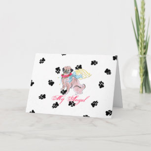 Mopshond bot mot kaart