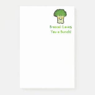 Mopshond Broccoli Grappige Cartoon Ontwerp Post-it® Notes