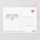 Mopshond Cupcake Geboortekaartje Vliegend Katje Ge Briefkaart (Achterkant)