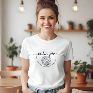 Mopshond Dames Schattige Stomme Pun Grafisch T-shirt