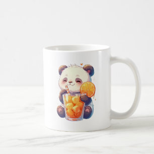 Mopshond die Sinaasappelsap Drinkt Mok   Kawaii Pa