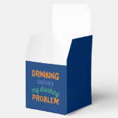 Mopshond grappige quote: Drinken lost drinkproblee Bedankdoosjes (Geopend)