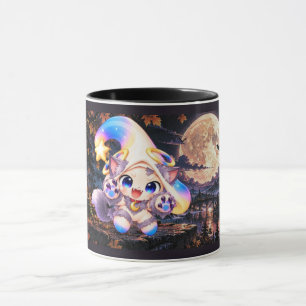 Mopshond Halloween Mok - Griezeldweperige Kawaii B