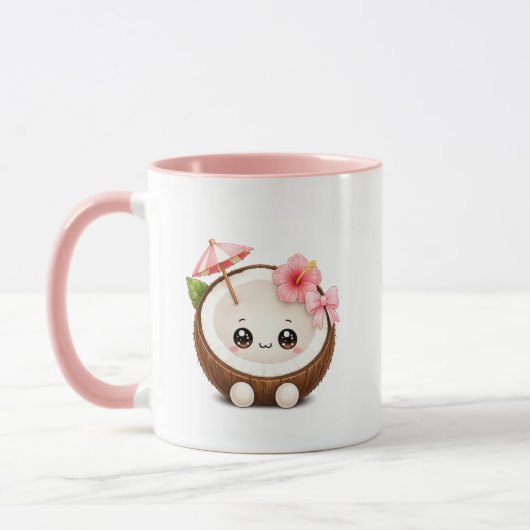 Mopshond Kawaii Kokosnoot Mok (Links)