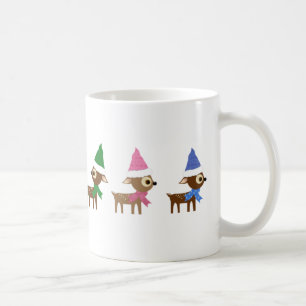 Mopshond Kerst Reindeer Mok