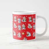 Mopshond Kerstmug Grote Koffiekop (Rechts)