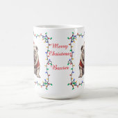 Mopshond Kerstmug Koffiemok (Center)