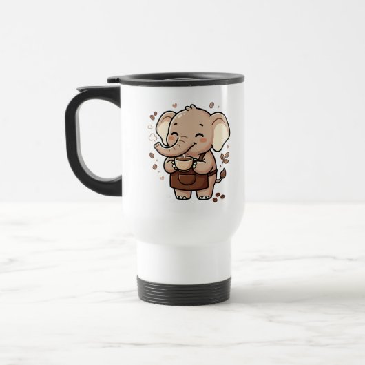 Mopshond Koffie Reisbeker (Links)