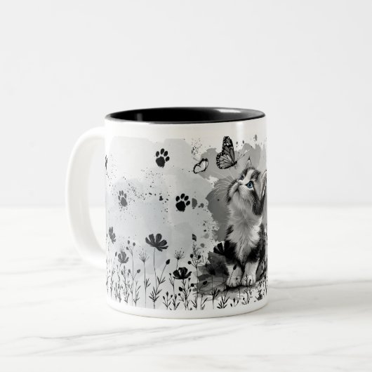 Mopshond Meow Mok | Schattige Kattenliefhebber (Voorkant links)