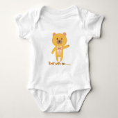 Mopshond met mij Baby Shower Persoonlijk  Romper (Voorkant)