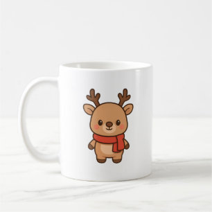 Mopshond met sjaal Kerstmoker Koffiemok