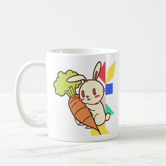 Mopshond met wortel mok (Links)