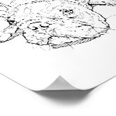 Mopshond mok, cadeau voor hondenmoeder poster (Hoek)