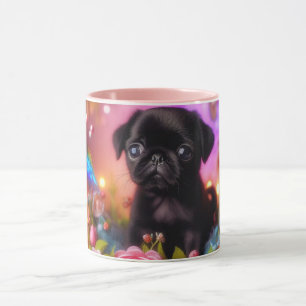Mopshond mok • Koffiekop met puppy liefde