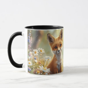 Mopshond mok met bloemen - Whimsical bosdier Co