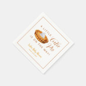 Mopshond Pompoen Baby Shower Servetten (Hoek)
