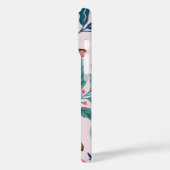 Mopshond & Roze Octopus Speelse Hond Bloemen Case-Mate iPhone Case (Achterkant / Links)