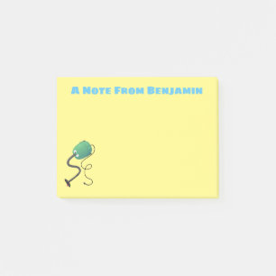 Mopshond stofzuiger cartoon humor post-it® notes