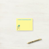 Mopshond stofzuiger cartoon humor post-it® notes (Op bureau)