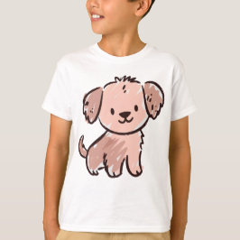 Mopshond Tekening - Schattig met de Hand Getekend  T-shirt