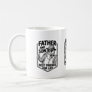 Mopshond vader & zoon koffiemok