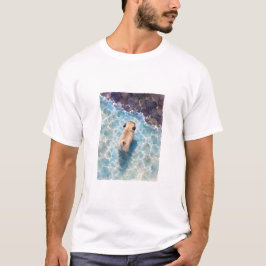 Mopshond watercolor portret t-shirt