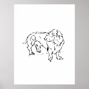 Mopshond Worst Hond – Persoonlijke Kunst Poster