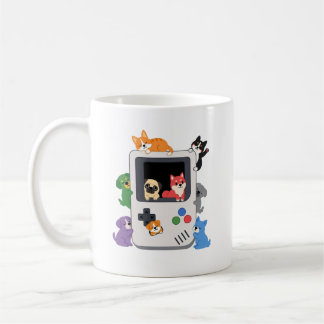 Mopshonden Retro Game Boy Console Koffiekop Koffiemok