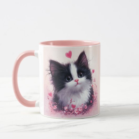 Mopshondengezicht Mok - Cadeau voor Kattenliefhebb (Links)