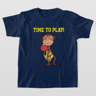Mopshondentekening voor kinderen Basketbal Eigen N T-shirt