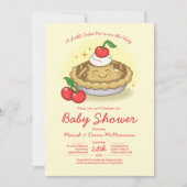 Mopshondje Baby Shower Kers Kaart (Voorkant)