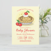 Mopshondje Baby Shower Kers Kaart (Staand voorkant)