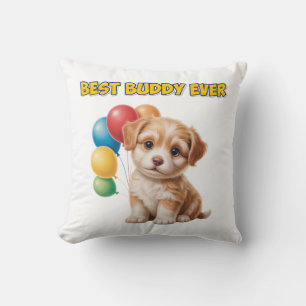 Mopshondje “Beste Bud Ever” Design Kussen