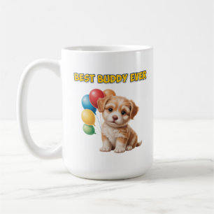 Mopshondje “Beste vriend ooit” ontwerp Koffiemok
