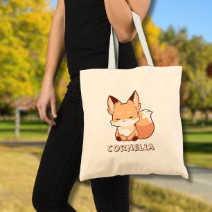 Mopshondje Met Naam En Glimlach Vos Tote Bag