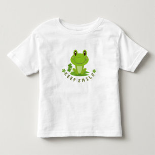 Mopshondje T-shirt voor kinderen met glimlach gezi