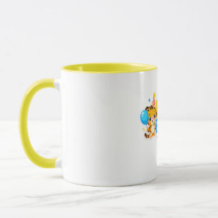 Mopshondje Tijger Gelukkige Verjaardag Koffiemok Mok
