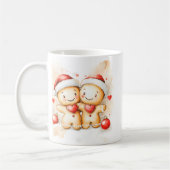 Mopshondje van peperkoek Kerstmis mok wrap (Links)