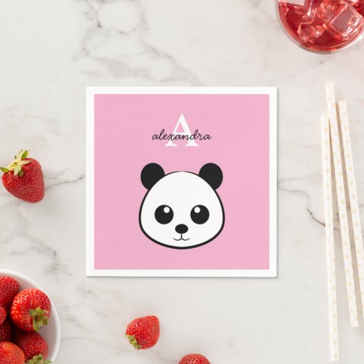 Mopshondjes servetten – gepersonaliseerd monogram  (Insitu)