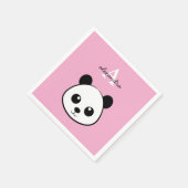 Mopshondjes servetten – gepersonaliseerd monogram  (Hoek)