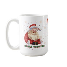 Mopshoofd Kerstman 450ml Mok