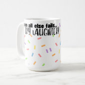 Mopshoofd Lachende Koffiemok (Voorkant links)