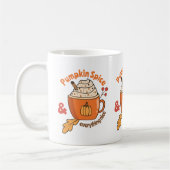 Mopshoofd met pompoengewürce latte koffiemok (Links)