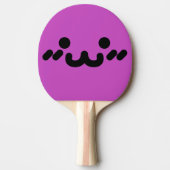 Mopshoofd Paarse Ping Pong Batje (Voorkant)
