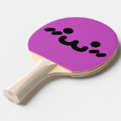 Mopshoofd Paarse Ping Pong Batje (Voorkant Gekanteld)