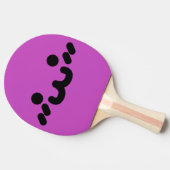 Mopshoofd Paarse Ping Pong Batje (Zijkant)