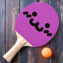Mopshoofd Paarse Ping Pong Batje