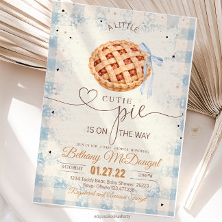 Mopshoofdje Baby Shower Jongen Herfst Thanksgiving Kaart